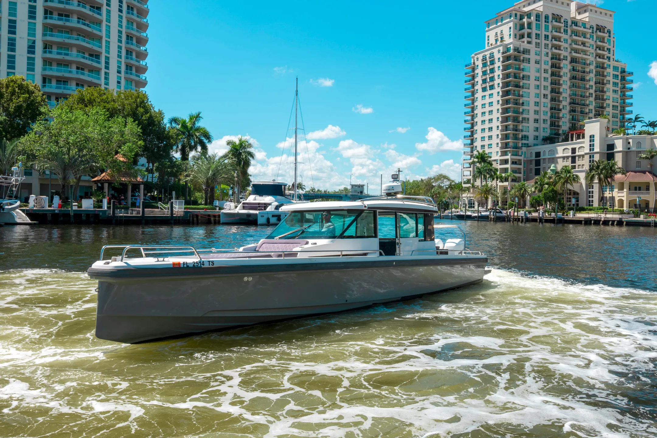 Axopar aboard a private Fort Lauderdale yacht rental