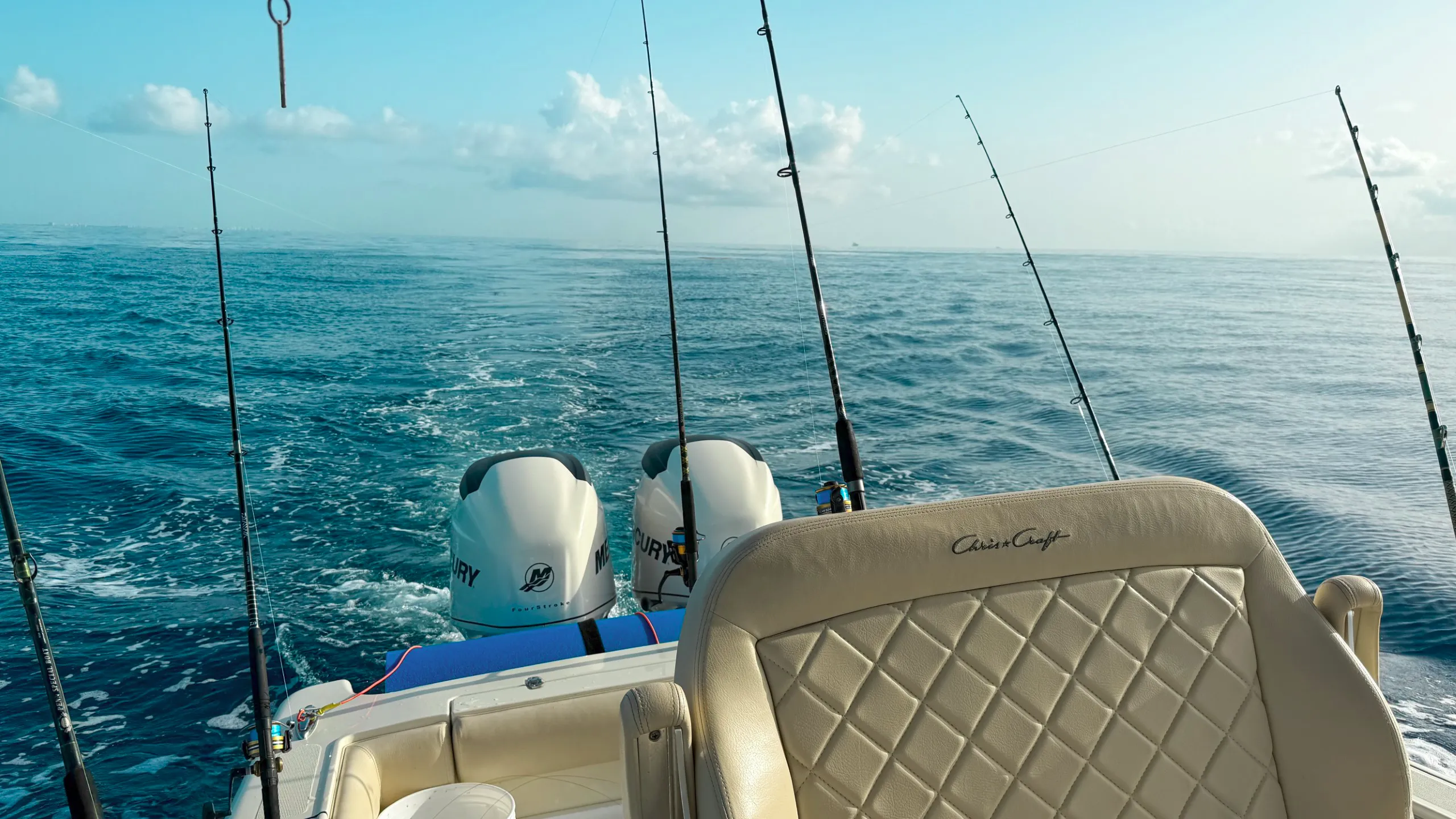 Chris Craft onboard areas for Fort Lauderdale charters