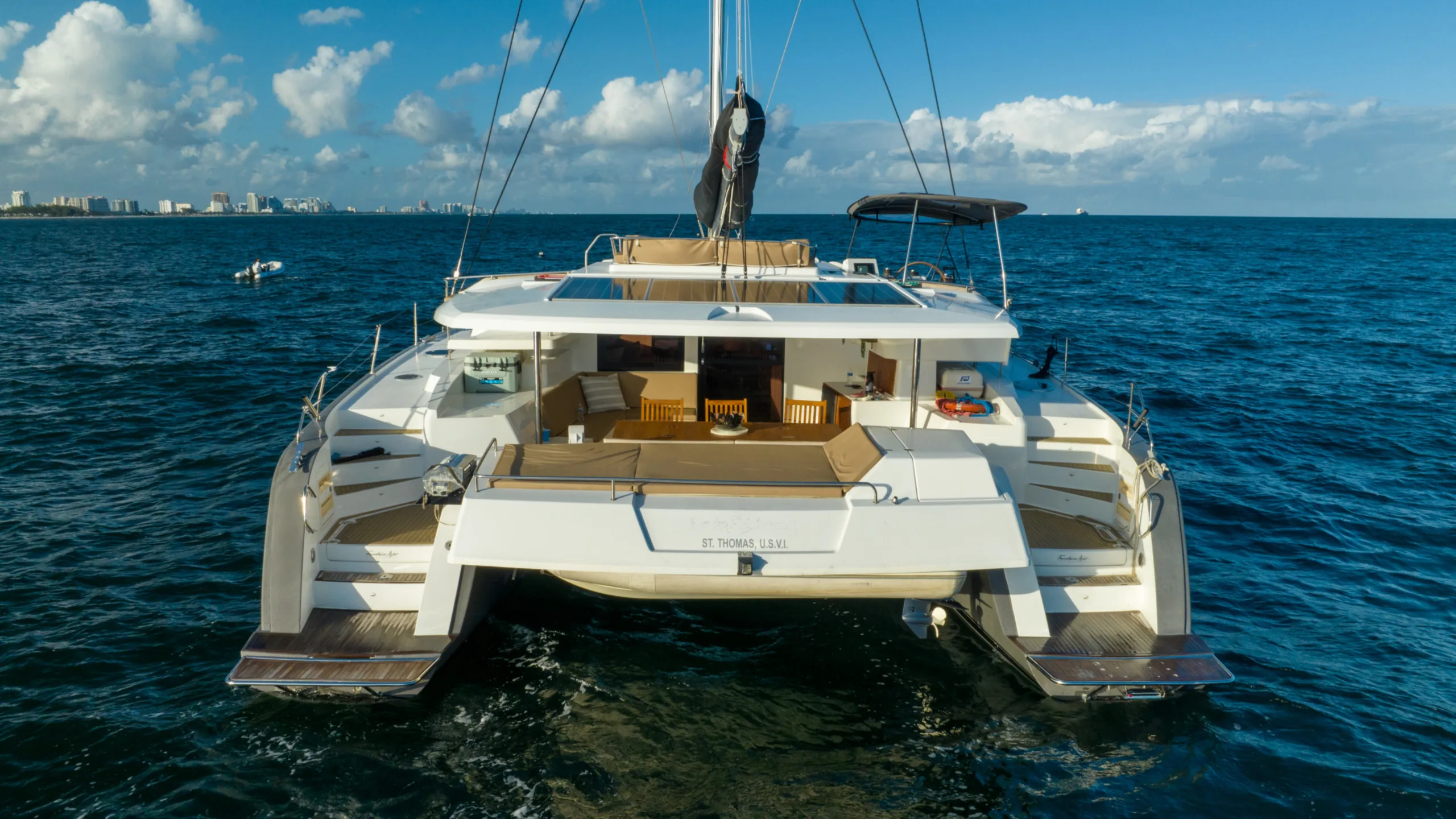 Fountaine Pajot guest experience on a Fort Lauderdale yacht charter