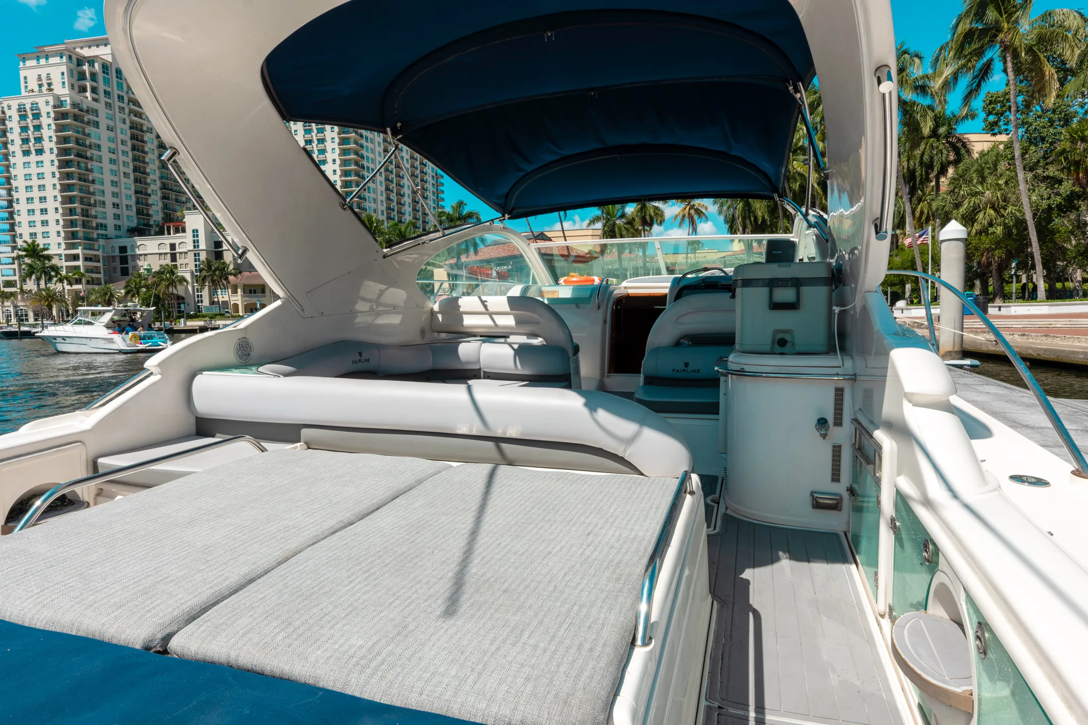 Fairline prepared for a private charter in Fort Lauderdale
