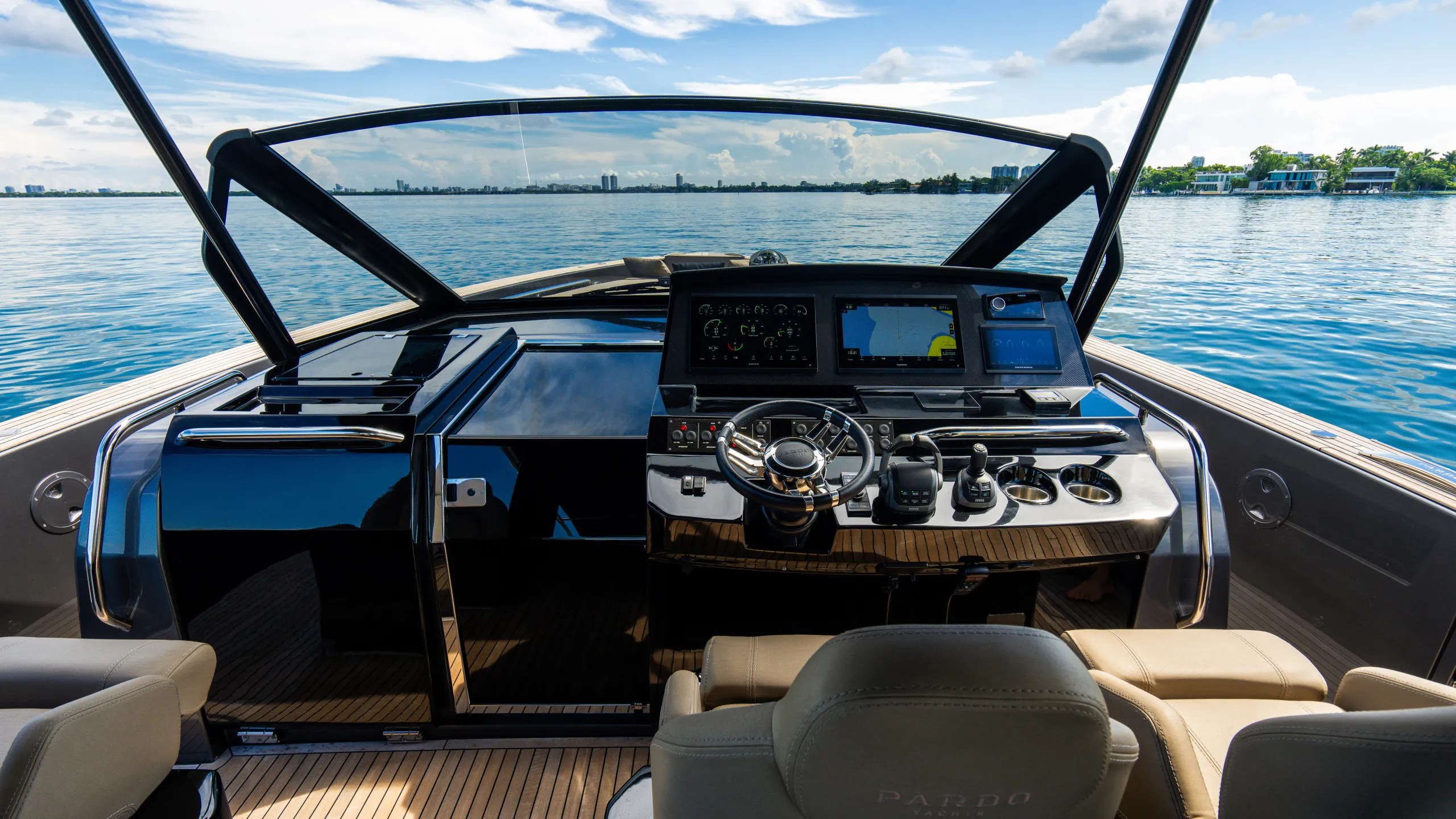 Pardo private yacht setting in Fort Lauderdale