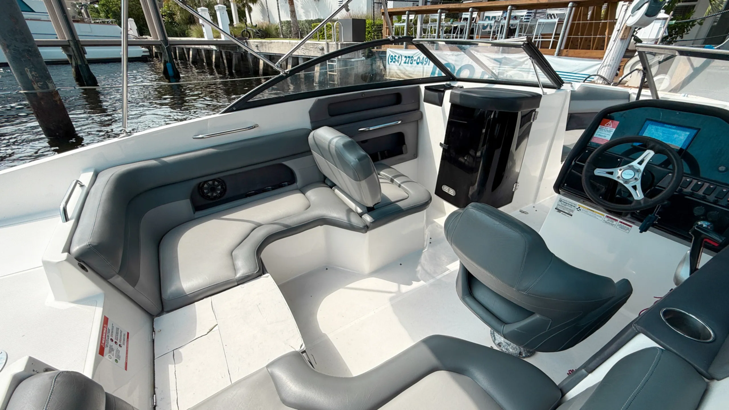 Rinker charter-ready yacht in Fort Lauderdale, Florida