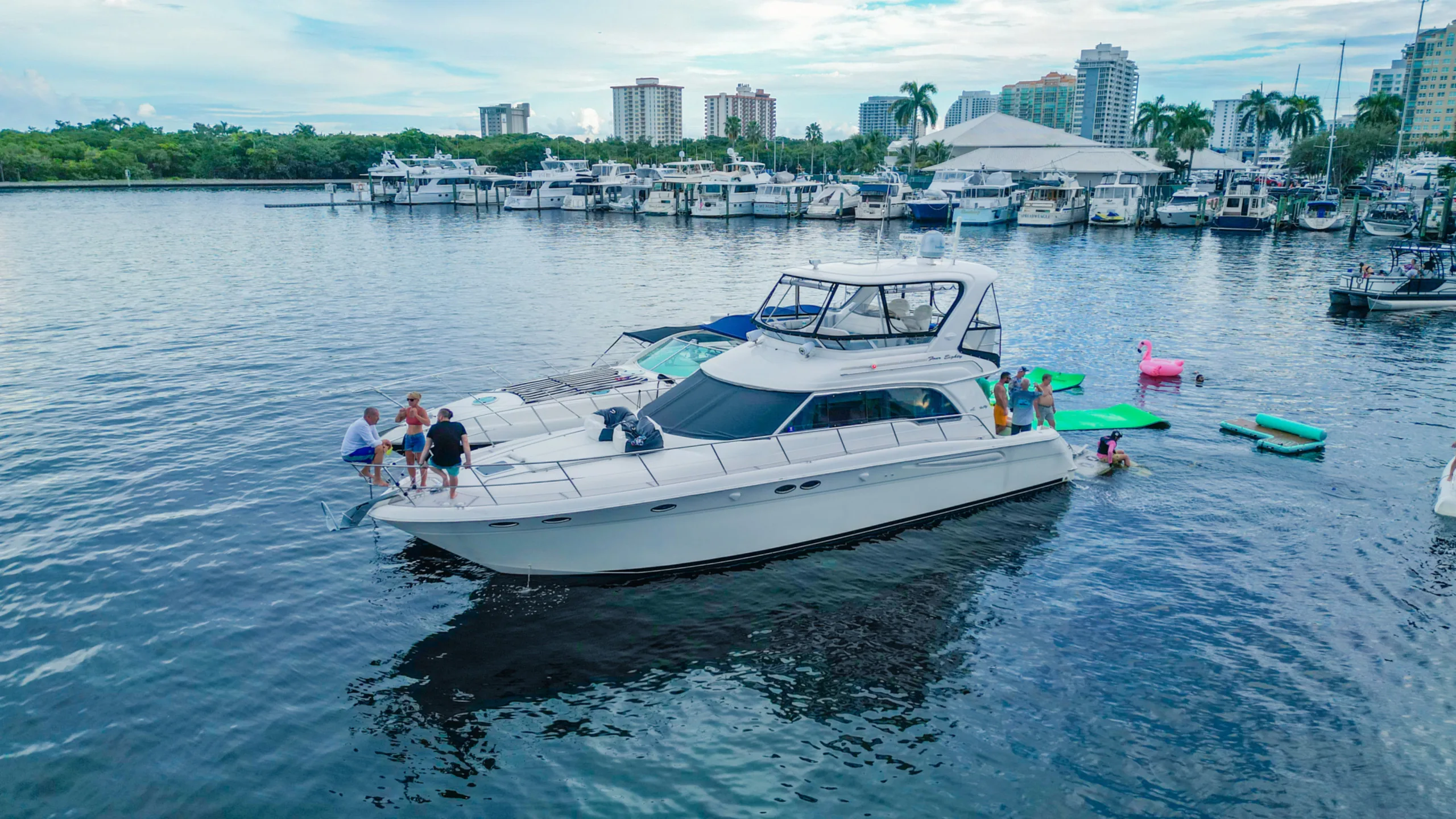 Sea Ray aboard a private Fort Lauderdale yacht rental