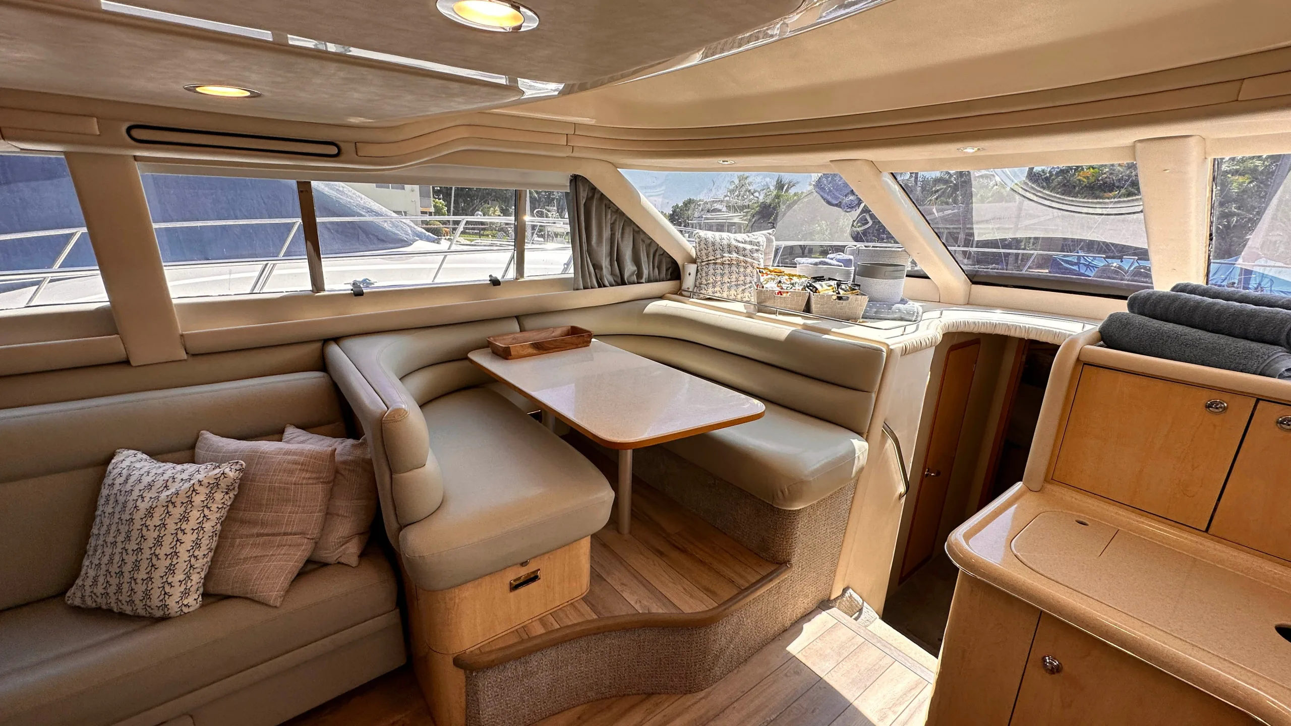 Sea Ray onboard areas for Fort Lauderdale charters