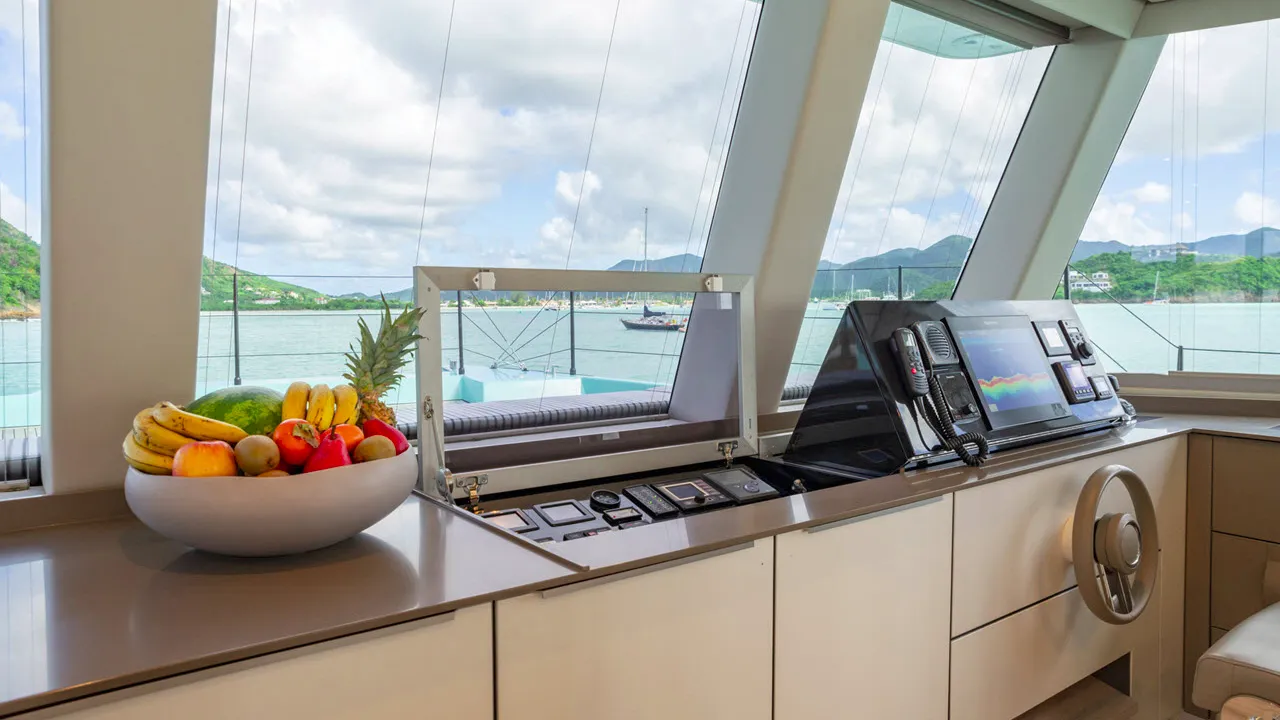 Sunreef aboard a private Fort Lauderdale yacht rental