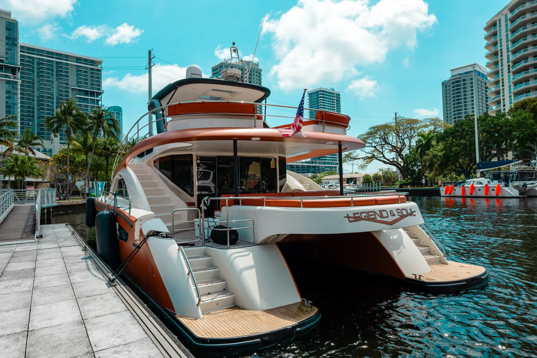 VG vessel view for private charters in Fort Lauderdale