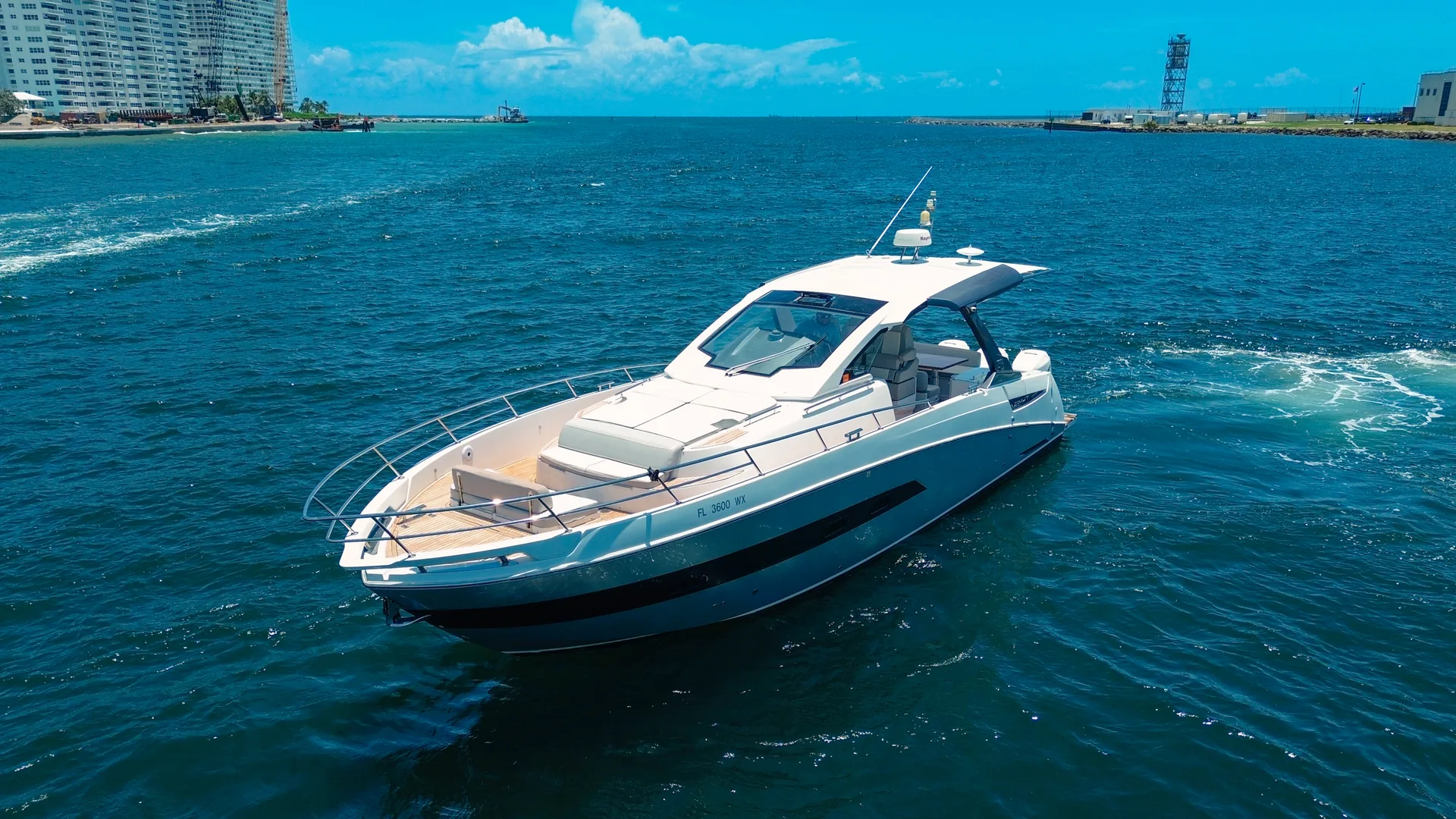 Azimut Verve yacht rental on the Fort Lauderdale waterways