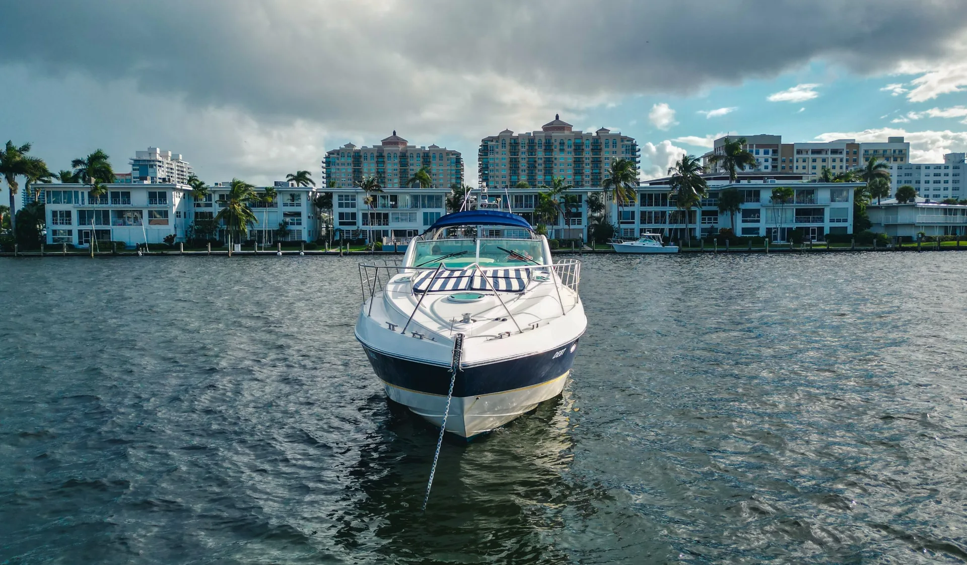Fairline yacht rental on the Fort Lauderdale waterways
