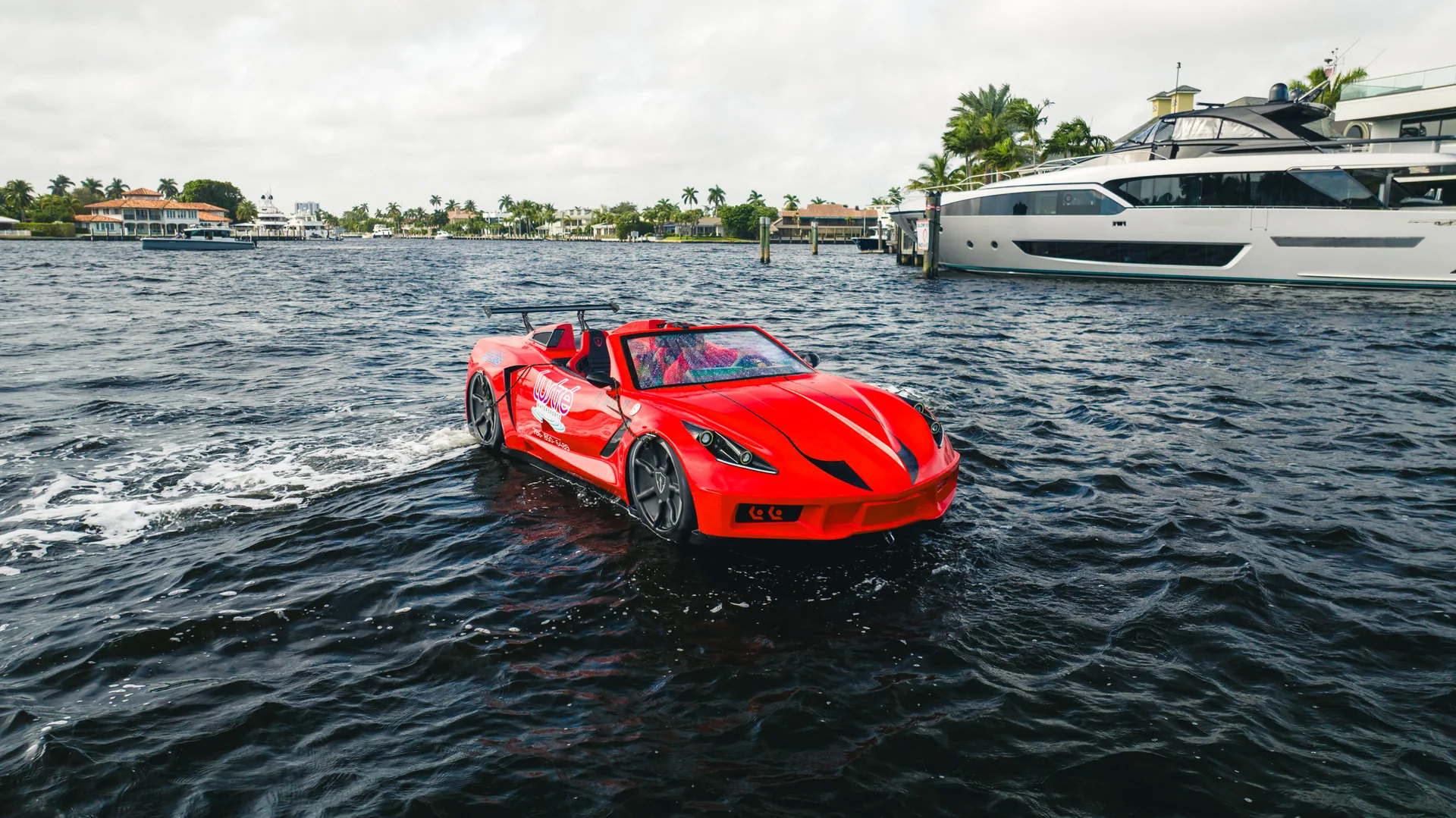 Jet car available as a yacht-charter add-on