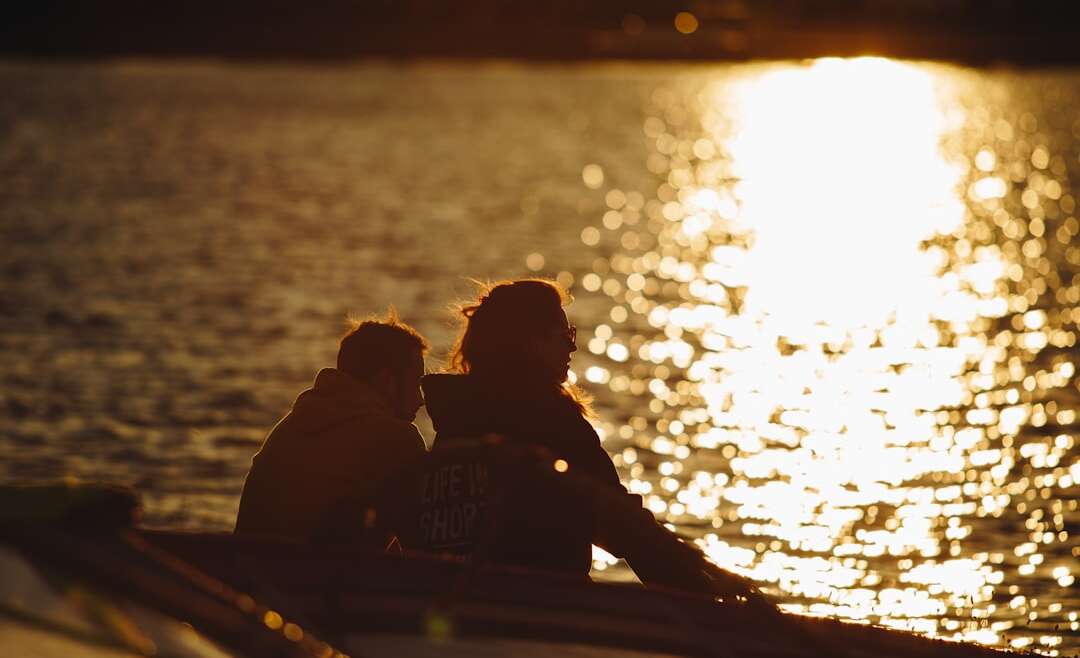 couple on yacht at sunset - cruise valentine's day